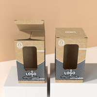 Boîtes d'expédition pour tasse à café en papier kraft imprimées de logo personnalisé écologique Boîte d'emballage pour tasses de verres