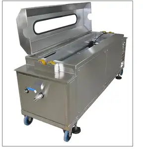 Nettoyeur à ultrasons industriel à réservoir unique personnalisé machine de nettoyage à ultrasons automatique à rouleaux anilox