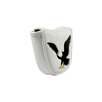 Housse de protection personnalisée en cuir PU imperméable pour têtes de clubs de golf et putters – Accessoire de golf