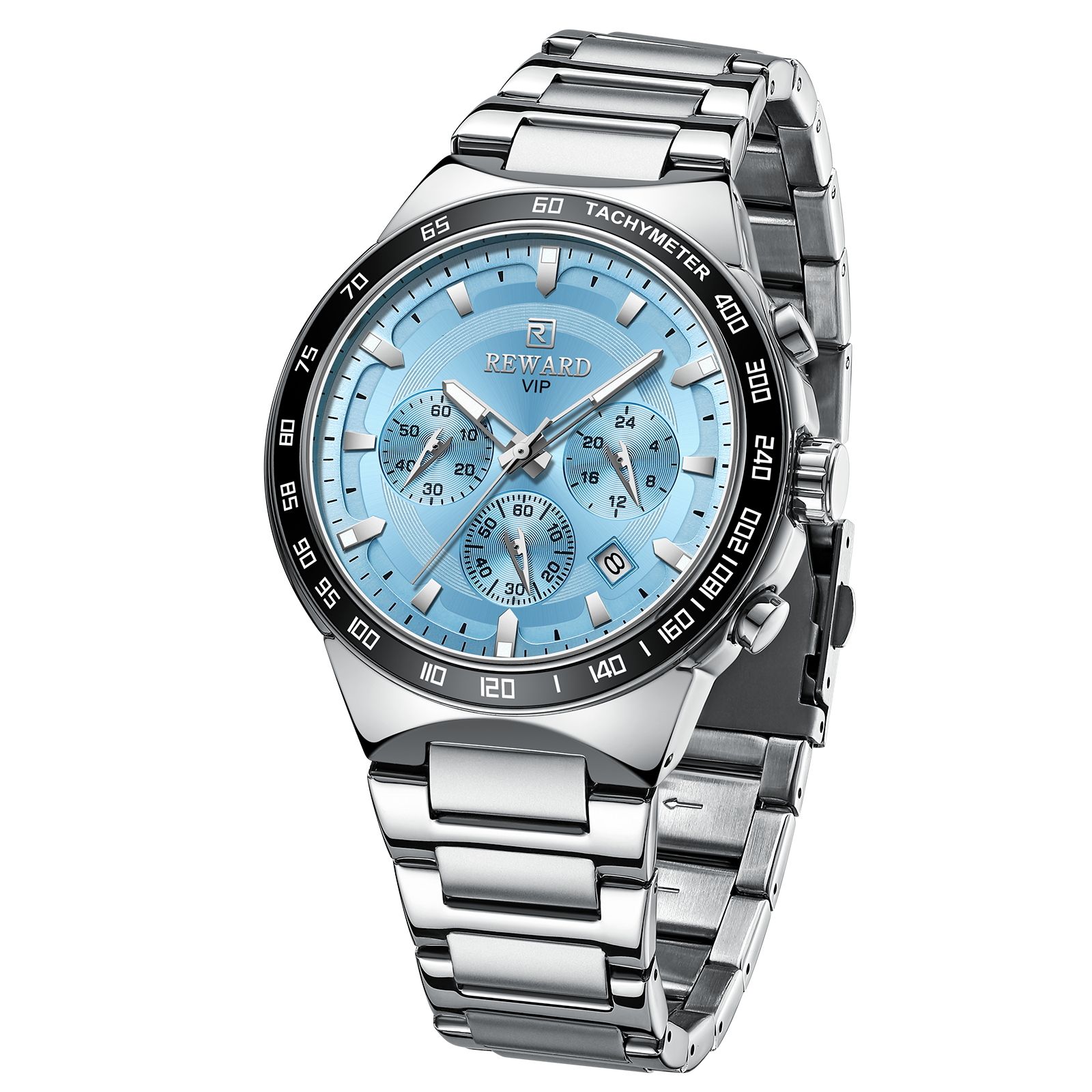 Reward Stainless Steel Luxury Watches for Men CE ROHS FCC Certified