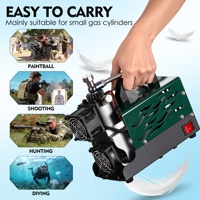Compresseur d'air PCP TUDIVING sans huile, à alimentation externe 12V CC, 350W, haute pression 30MPa 300 bars, pour jeux de paintball