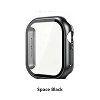 Serie12 PK09 2-in-1 Schutzhülle mit Glasbildschirm für Apple Watch Serie 12 42mm 46mm