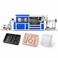 Machine de thermoformage sous vide entièrement automatique pour plastiques PVC, PET, PP, PS – Équipement de thermoformage pour la fabrication de barquettes, boîtes et contenants