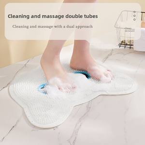 Tapis de massage en silicone pour les pieds, antidérapant, pour salle de bain et douche, outil idéal pour le lavage et le bain des pieds - Product Image 2