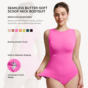 Tiktok Hot Selling Seamless <strong>Black</strong> Buttery Soft Tummy Control Slimming Body Shaper Shapewear <strong>Bodysuit</strong> for <strong>Women</strong> - Product Image 3