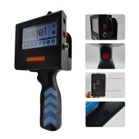Imprimante jet d'encre portable à double tête, codeur de lots intelligent pour marquage sur bois, plastique, verre