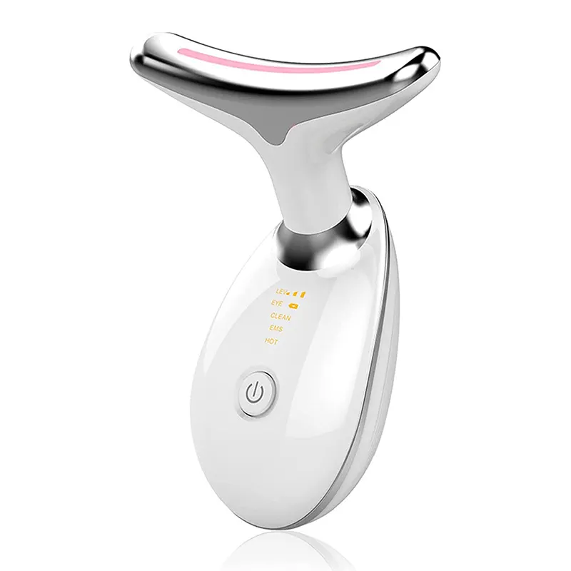 Skin Rejuvenation Red Light Therapy Double Chin Reducer Vibration Massager Wrinkle Remover Device Face Neck Massager
