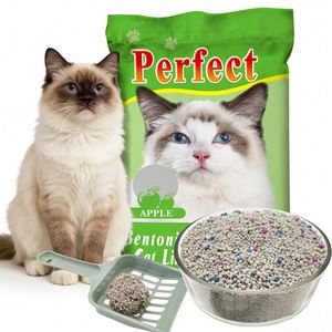 Litière pour chat sphérique biodégradable en argile bentonite à forte absorption, 99 % sans poussière, contrôle des odeurs, qualité OEM usine - Product Image 1