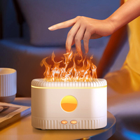 Diffuseur d'huile de flamme 3d ultrasonique Portable de 200ml, humidificateur de flamme colorée, diffuseur d'arôme d'huile essentielle