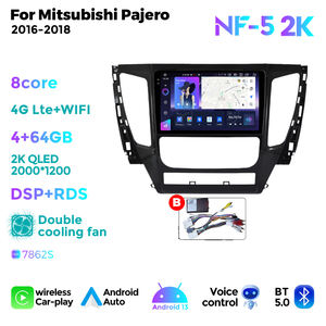 Navifly NF 1280แอนดรอยด์ใหม่ล่าสุด * หน้าจอ720 8Core + 256 DSP + RDS วิทยุรถยนต์สำหรับ Mitsubishi Pajero 2016-2018รองรับแอนดรอยด์อัตโนมัติ - Product Image 3