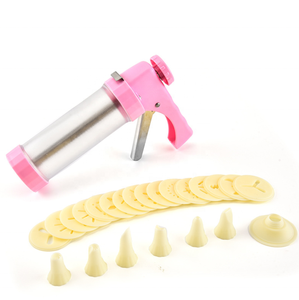 Tùy chỉnh thân thiện với môi <span class=keywords><strong>cookie</strong></span> press <span class=keywords><strong>Gun</strong></span> Kit <span class=keywords><strong>Set</strong></span> 16 Đĩa 6 bánh Mẹo nhựa Biscuit Maker <span class=keywords><strong>Cookie</strong></span> cắt (máy rửa chén an toàn) - Product Image 2