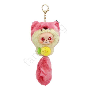Mignon et adorable petit lapin en peluche porte-clés, jouet boîte mystère et cadeau capsule Gachapon pour machine à capsules, 100-120mm - Product Image 4