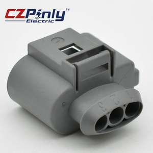 1J0973723, <span class=keywords><strong>3</strong></span> Way 2.8 Mm, 1-Row, Coding I Sealed Female Electrical Connectors Ct-03 For Vw Audi Skoda Saab - Product Image 2