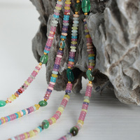 Collier de perles en pierre naturelle Abacus, Agate verte en forme de goutte, fait main, couleur macaron, ton or, bijoux haut de gamme pour femmes, vente en gros
