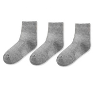 Vente en gros de chaussettes ras du cou de base blanches unies pour enfants 100% coton fabricants de chaussettes d'école pour garçons et filles