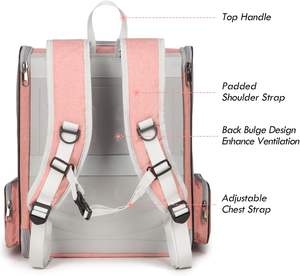 حقيبة ظهر للكلاب والقطط والكلاب ، خفيفة الوزن ومريحة للمسافر في الهواء الطلق ، حاملات حيوانات أليفة على ظهره بفقاعات - Product Image 3