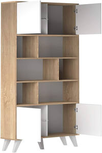 <span class=keywords><strong>Table</strong></span> d'étude de haute qualité <span class=keywords><strong>pour</strong></span> enfants, 3 étagères, lit double, tête de lit nordique, bibliothèque - Product Image 3