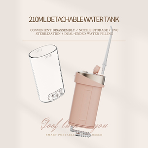 2024 nuevo 200ml impermeable Ipx7 inalámbrico agua Flosser eléctrico <span class=keywords><strong>Dental</strong></span> <span class=keywords><strong>pequeño</strong></span> viaje <span class=keywords><strong>irrigador</strong></span> Oral - Product Image 4