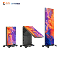 Freistehende LED-Anzeigetafel P1.2 P1.5 P1.8 P2.5mm Indoor GOB-Verfahren Faltbarer LED-Poster-Bildschirm