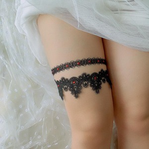 2024 <span class=keywords><strong>mariage</strong></span> mariée <span class=keywords><strong>jarretière</strong></span> bleu strass embellissement blanc dentelle <span class=keywords><strong>jarretière</strong></span> Sexy cuisse anneau accessoires - Product Image 4