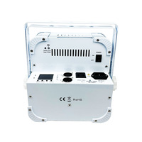 9 pièces 6 en 1 2.4G sans fil DMX RGBAW+UV LED Par Spotlights Éclairage pour événements de mariage Luminaires alimentés par batterie Rechargeable Barre lumineuse