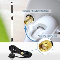 Antenne magnétique MIMO RP-Male Bingfu double bande Wi-Fi 2,4 GHz 5 GHz 5,8 GHz 9 dBi, lot de 4