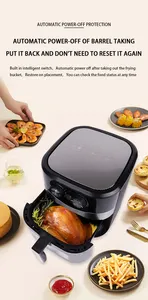 HUINING Factory 8.8L Big Capacity Non Stick Power Off Protection All In 1 Electric Air Fryer With Visible Window