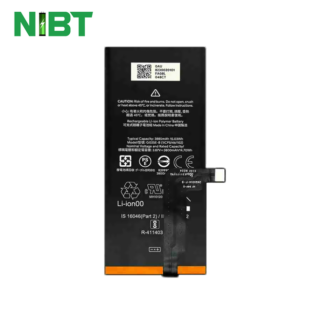 NIBT Hot Sale Battery Replacement G025E-B 3.85V 3885mAh 15.03Wh Lithium Mobile Phone Battery for Google Pixel 4A 5g