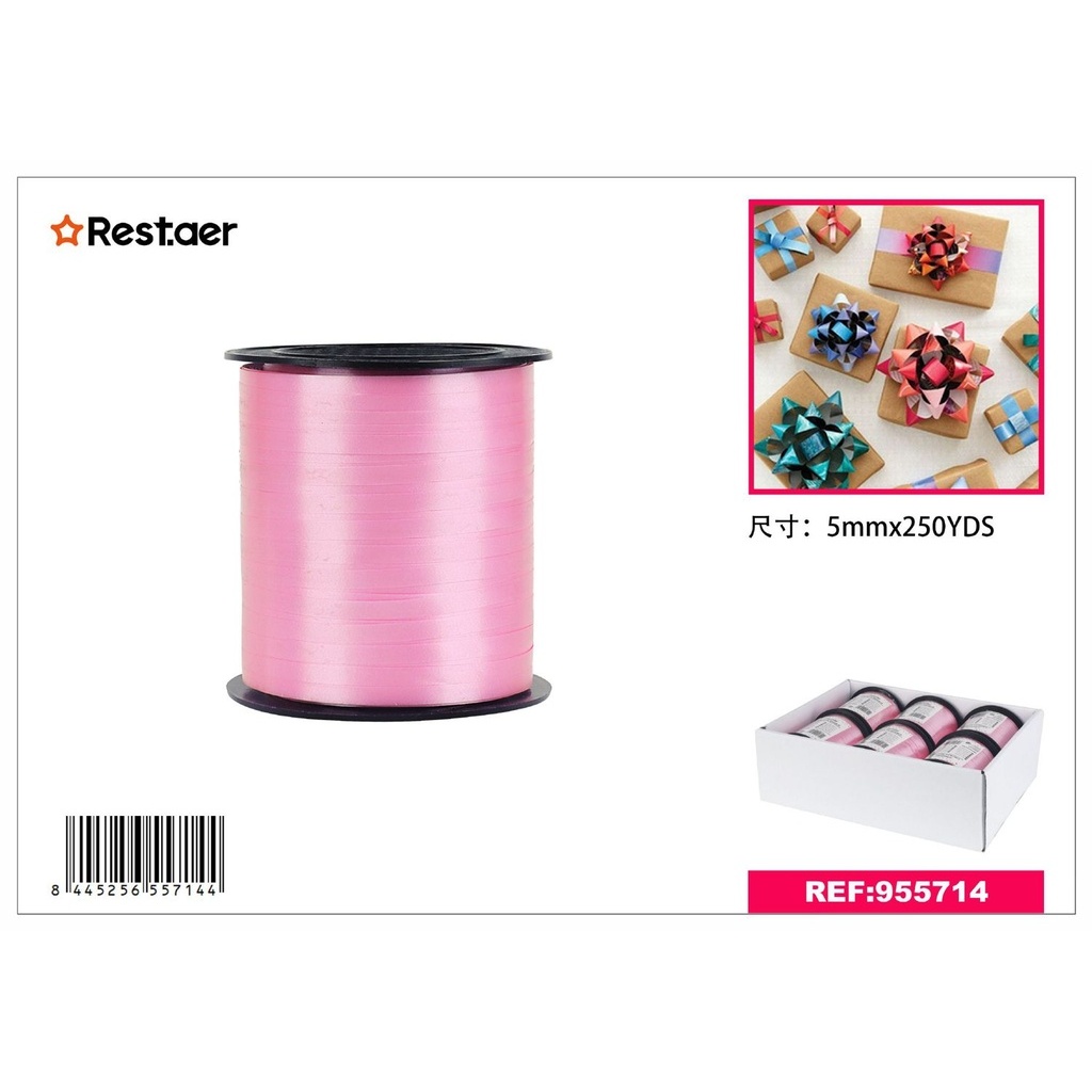 Pink Gift Ribbon 5mm - Party Supplies