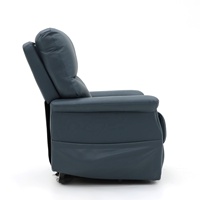 Geeksofa Fauteuil inclinable électrique à double moteur avec vibration et massage pour les personnes âgées et les patients.