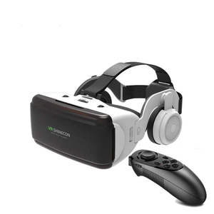 <span class=keywords><strong>VR</strong></span> <span class=keywords><strong>SHINECON</strong></span> Soporte 4,7-6,5 pulgadas 3D <span class=keywords><strong>VR</strong></span> Auriculares con control remoto Headstrap Ajustable 42mm Lente FOV 110 <span class=keywords><strong>VR</strong></span> Box - Product Image 1