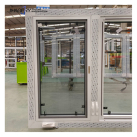 Fenêtre à battant en aluminium avec manivelle, finition noir, blanc, grain de bois, revêtement poudré, finition champagne mate, anodisée brossée