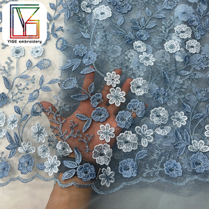 Tessuto di Lusso Francese <span class=keywords><strong>per</strong></span> <span class=keywords><strong>Abiti</strong></span> da Sposa, <span class=keywords><strong>Tulle</strong></span> con Ricami Floreali 3D, Pizzi <span class=keywords><strong>per</strong></span> <span class=keywords><strong>Abiti</strong></span> Femminili - Product Image 4