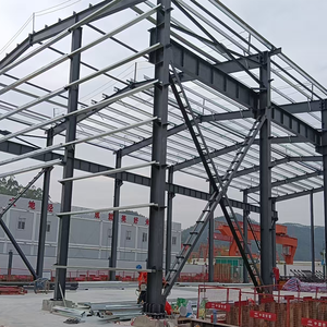 大跨度预制金属建筑PEB钢结构工厂仓库定制设计Q355B材质快速安装 - Product Image 2