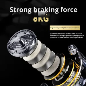 Mulinello da pesca in metallo per colata a lunga distanza - Product Image 3