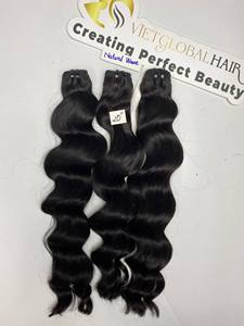 Extensions de cheveux humains vierges 100% de luxe, double trame, vague naturelle, cheveux vietnamiens bruts, texture soyeuse et lisse - Product Image 4