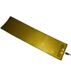 12v 24v 110v 220v bulat kapton Polimida pemanas fleksibel di industri