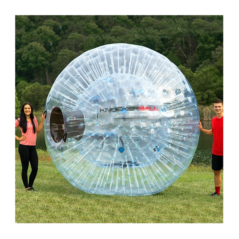 Boule de Sumo Pare-chocs Gonflable, Balle de Collision Humaine, Balle de Hamster Humain Géant, Balle de Rebond à Bulles en PVC pour Jeu D'équipe en Plein Air 90x80cm (Rouge