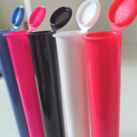 Vente en gros de tubes en plastique PP à l'épreuve des enfants de 98 mm et 116 mm, emballages en plastique, tubes à ouverture facile