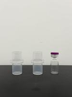 Boîte de rangement en plastique XS pour flacon de 3 ml, fabriquée avec des matériaux recyclés, étui transparent indépendant pour poudre lyophilisée