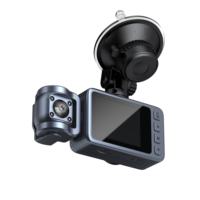Nouvelle Caméra de Tableau de Bord 4K 25MP à Trois Objectifs 2025 avec Vision Nocturne Sans Fil Avant/Arrière, Mode Stationnement et WiFi, Boîte Noire de Voiture 2 Pouces