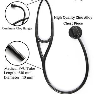 Estetoscopio de cardiología profesional de acero inoxidable con alimentación manual, embalaje en caja de color en inglés, instrumento de clase II - Product Image 5