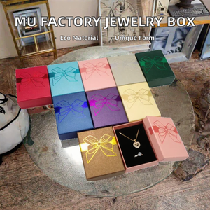 MU Factory Jewelry <b>Box</b> Lid and Base Rigid Paperboard Gift <b>Box</b> with Recycled Materials for Candle <b>Photo</b> Frame Wallet Storage - Product Image 2