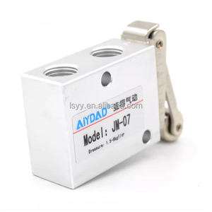 Vanne mécanique à rouleau pneumatique <span class=keywords><strong>G1</strong></span>/4 "série JM 3 voies JM-06 JM-05 JM-07 JM322R Vanne de commande manuelle manuelle à air JMJ-07 JM322R - Product Image 2