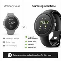 Funda Protectora de Pantalla Integrada de Plástico a Prueba de Golpes y Huellas Dactilares para Reloj Inteligente Google Pixel Watch3 4 40mm 44mm