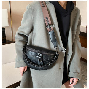 Bolso cruzado con correa ancha para niñas pequeñas, <span class=keywords><strong>Bandoleras</strong></span> para teléfono móvil, Monedero, pequeño, estampado, cadena, barata - Product Image 1