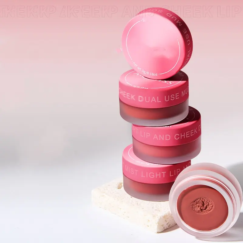 Blush crémeux de haute qualité joue et lèvre longue durée pour toutes les peaux blush nuageux sans cruauté