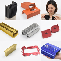 Komponen Aluminium 6061-T6 Presisi Buatan Khusus, Komponen Cor Non-Standar, Casing Heat Sink, Bagian Pengikat