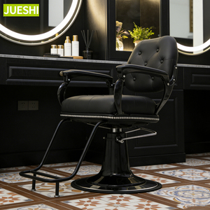 Fauteuil de Salon Hydraulique <span class=keywords><strong>Noir</strong></span> Capitonnage <span class=keywords><strong>Strass</strong></span> avec Base Stable, Vente en Gros Directe Usine JUESHI, OEM - Product Image 5