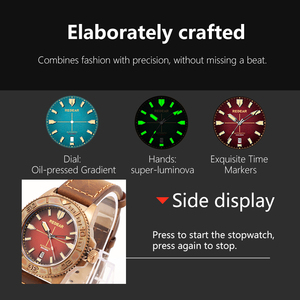 Montre de plongée pour hommes Divers Automatic <span class=keywords><strong>200</strong></span> Atm Montre vintage automatique étanche pour hommes avec mouvement automatique japonais - Product Image 5